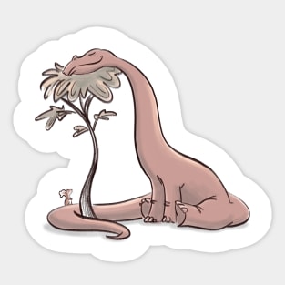 Dinosaur naps Sticker